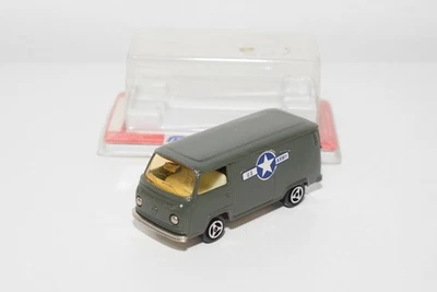B85 1:60 3INCH 3 INCH MAJORETTE 244 VW VOLKSWAGEN VAN TRANSPORTER US ARMY - Immagine 1 di 4