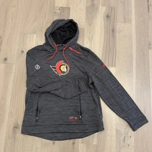 Men's Fanatics Dark Grey Ottawa Senators Authentic Pro NHL Lightweight Pullover - Picture 1 of 12