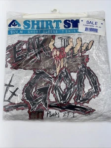 Vintage 1994 Fear God Psalm 27:1 Albertsons Promo Single Stitch Shirt Size M NOS - Picture 1 of 7