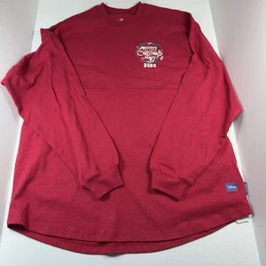 Maglione Disney Topolino Buon Natale 2023 Rosso Glitter Scintillante Taglia L - Foto 1 di 13