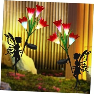 2 Pack Solar Lights Outdoor Waterproof, Outdoor Fairy Solar Lights for Yard - Picture 1 of 8
