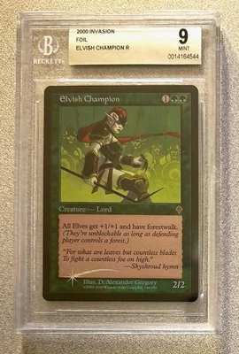 Elvish Champion FOIL 2000 MTG Invasion rare BGS Mint 9 - Image 1 of 2