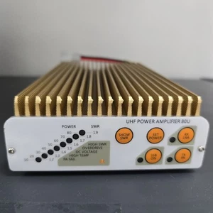 UHF Power Amplifier 80U – 13.8V DC 80W Output – Brand New w/ Manual – Ham Radio - Zdjęcie 1 z 8