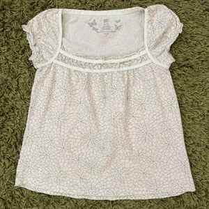 Faded Glory Babydoll Butterfly Top Youth Medium (7/8) - Picture 1 of 9
