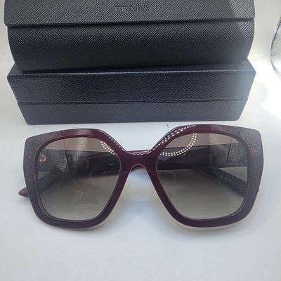  Gafas de sol polarizadas rojas para mujer Prada tallas 52-18-140 Foto 1 de 4