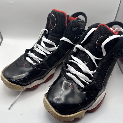 Air Jordan 6 Rings Bred Black Sneakers 322992-062 Men's Size 9.5 | eBay