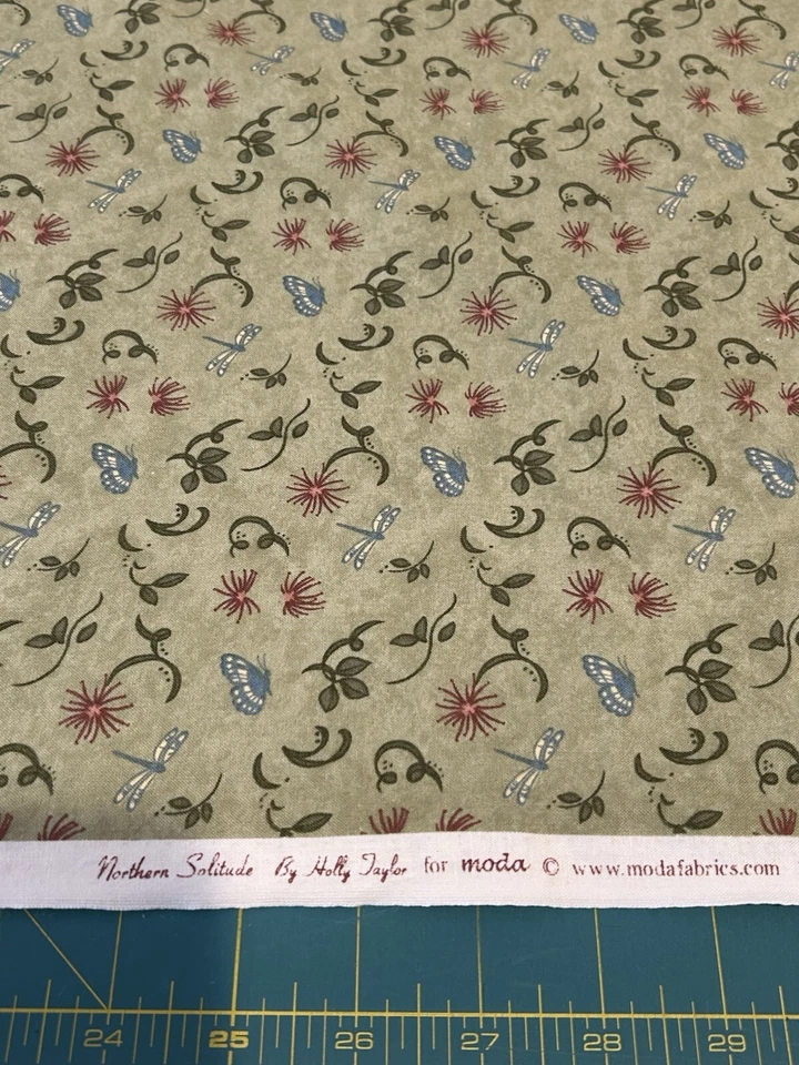 Northern Solitude Holly Taylor para Moda Tela Verde POR Acolchado Costura #6311 Foto 1 de 4