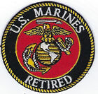 RETIRED US MARINES HAT PATCH VETERAN PIN UP DEVIL DOG GIFT RETIREMENT USMC 1 WOW