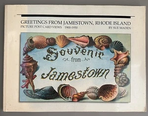 *SIGNED* GREETINGS FROM JAMESTOWN, RHODE ISLAND: PICTURE POST CARDs By Sue Maden - Picture 1 of 8