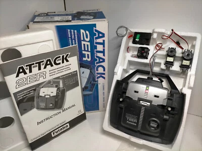 FUTABA RADIO ATTACK SET 40mhz T2ER TRANSMITTER RECEIVER Thunder Tiger Kyosho Cen - Image 1 of 4
