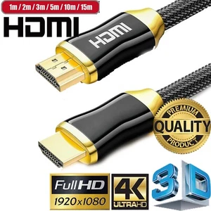 Premium V2.0 HDMI Cable High Speed 2160P 1080P 4K Ultra HD HDMI Cable Cord - Picture 1 of 17