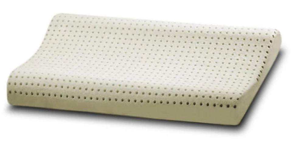 EvergreenWeb C.MCEAZ125 40x70cm Cuscino Cervicale a Doppia Onda in Memory Foam - Bianco