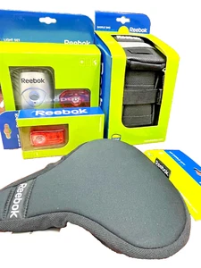 Cycling Kit Gel Seat Cover Saddle Bag Front Rear Lights FREE Reebok Bag REEBOK - Picture 1 of 12