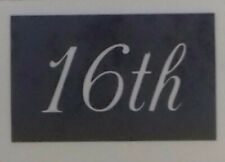 12 x 16th number stencils for birthday and anniversary for etching glass