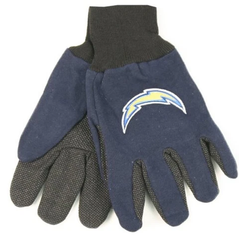 Los Angeles Chargers NFL Utility 2 Tone Gloves Work or Winter Cover