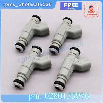 #0280155976 Juego de 4 inyectores de combustible para Chrysler Dodge Neon 2001-2003 nuevo Foto 1 de 4