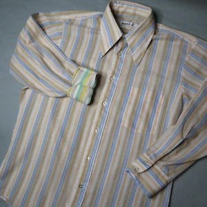 VTG Arrow Mach 2 Button Shirt Mens Large Dagger Collar 60s 70s USA Made OOAK GUC - Picture 1 of 18