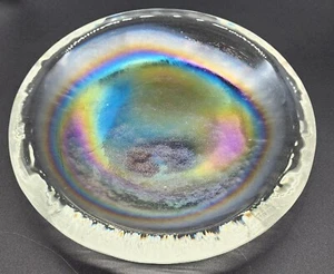 Recycled Glass Iridescent Plate - Picture 1 of 5