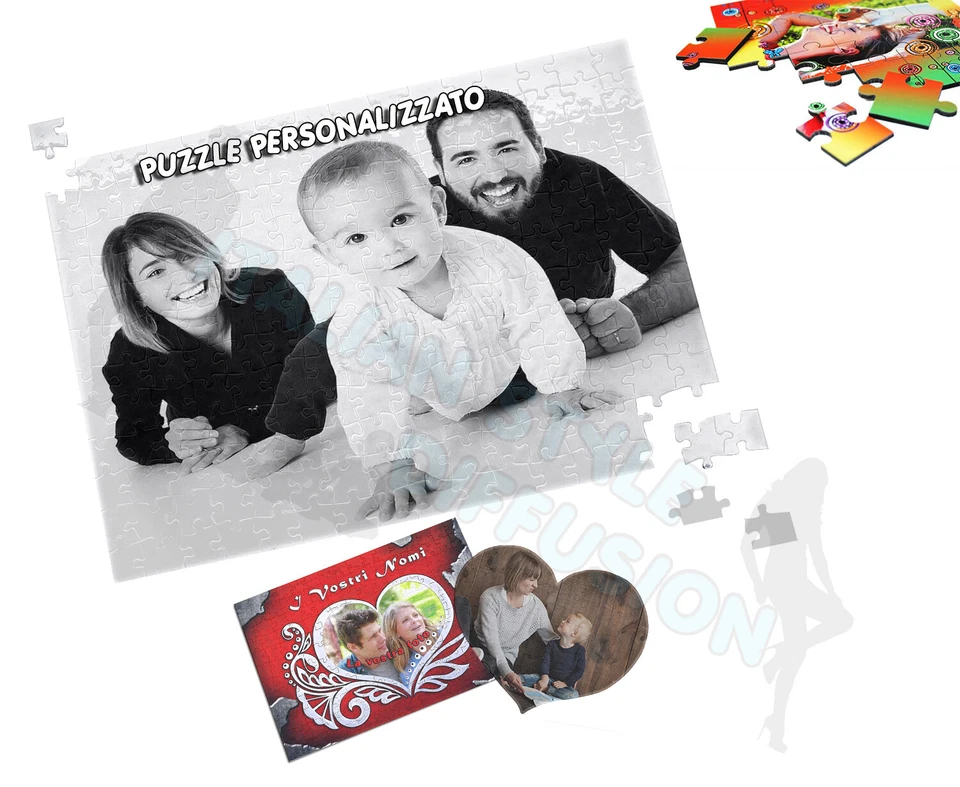 PUZZLE PERSONALIZZATO STAMPA PERSONALIZZATA A4 ALTA RISOLUZIONE FOTO FAMILY - Immagine 1 di 1