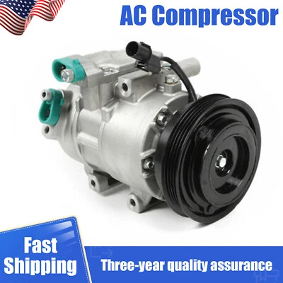 A/C AC Compressor Fits 2007 2008 2009 Kia Spectra / Spectra5 L4 2.0 DOHC - Image 1 of 4