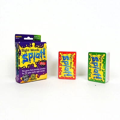 Juego de cartas Sight Words Splat grado K - 1 Edupress 2-6 jugadores palabras oraciones Foto 1 de 4