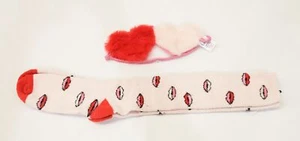 Sugar & Jade Girls Heart Sleep-Mask & Lips Socks Set TH8 Pink Large NWT - Picture 1 of 8