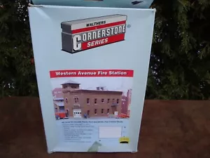 Model RR Building Kit (Western Ave. Fire Station) HO scale by Walthers #933-3037 - Picture 1 of 11