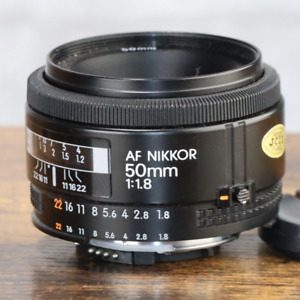 Nikon AF Nikkor 50MM 1:1.8 Lens for Nikon F Mount SLR Camera *GOOD*