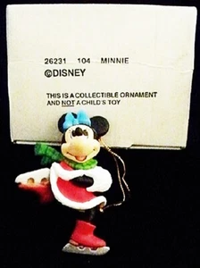 Disney CHRISTMAS MAGIC 1997 MINNIE Mouse Ice Skating Ornament - Picture 1 of 4