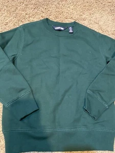 Lands End Dark Green Kids Sweatshirt Size 6-7 NWOT - Picture 1 of 2