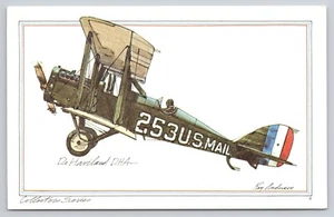 De Haviland DHA WWI Bomber Plane Artist Roy Andersen 1973 Unposted Postcard (H16 - Bild 1 von 2