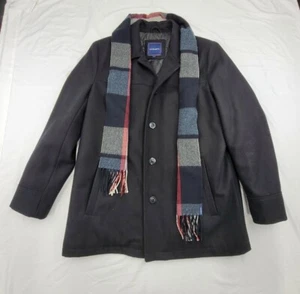 Men's GH Bass Wool Peacoat L Charcoal Lightly Used. Worn only a few times - Picture 1 of 6