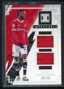 2021-22 AARON WAN BISSAKA 25/25 JERSEY PANINI IMPECCABLE PREMIER LEAGUE