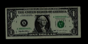 USA (1) BANKNOTE FEDERAL RESERVE MASSACHUSETTS 1 DOLLAR 1995 SEHR FEIN PLUS - Bild 1 von 2