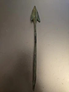 Auténtico Antiguo Romano (?) Bronce Raro Tiro Largo Guerra Flecha Cabeza 6" - Imagen 1 de 14