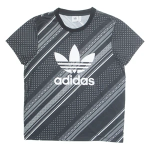 ADIDAS Womens T-Shirt Black UK 16 - Picture 1 of 6