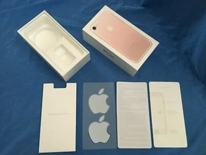 Apple iPhone 7 Roségold 32GB LEERKARTON nur inkl. Fach, Aufkleber, Bedienungsanleitung - Bild 1 von 7