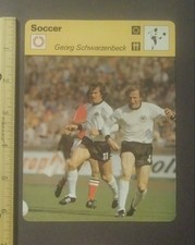1979 Sportscaster Hans-Georg Katsche Schwarzenbeck World Cup 1978 Soccer Card 