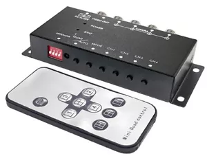 Telecamera di Sorveglianza Premium 4 Canali Quad Video Multiviewer Switcher Telecomando IR - Foto 1 di 7
