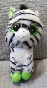 Sehr guter Zustand Ty Beanie Boo Zickzack Zebra Reg 6" Kuscheltier Plüschtier - Bild 1 von 5