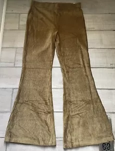 Aerie Groove-On Velour High Waisted Flare Pants Ribbed Size XL Extra Large - Picture 1 of 8