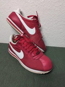 Nike Cortez Nylon Mens 8.5 Red Shoes Sneakers Rare Casual 476716-611 - Picture 1 of 17