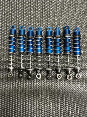 Vintage Dynamite/Losi blau eloxiert Gewinde Dämpfer Set für Original T-Maxx - Bild 1 von 4