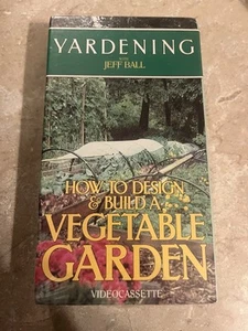 Yardening How To Design & Build A Vegetable Garden VHS tape NOS Jeff Ball Burpee - Picture 1 of 2