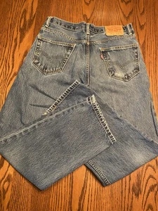 Levis 505 Jeans Mens 31x30 Blue Straight Leg Regular Fit Medium Skater Grunge - Picture 1 of 7