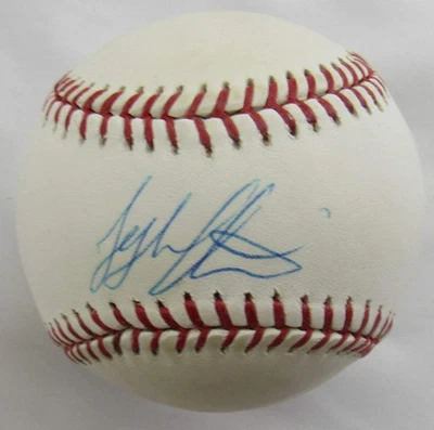 Béisbol Tyler Austin Firmado Auto Rawlings B165 Foto 1 de 2