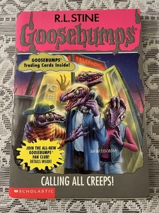 Goosebumps CALLING ALL CREEPS! #50 R.L. Stine December 1996 CARDS INTACT - Picture 1 of 10