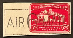 Travelstamps: US Cut Square Air Mail Stamps Scott #UC9 Mint MH - Picture 1 of 5