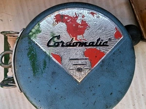 Vintage Cordomatic Reel Working Trouble Light Blue- Retractable USA - Picture 1 of 7