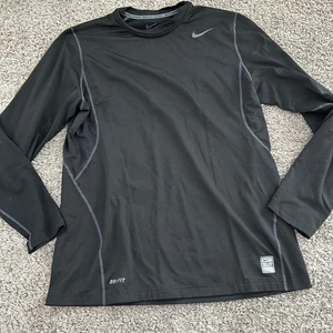 Nike Pro Combat Fitted Dri-FIT Langarm Trainingsshirt Herren Large schwarz - Bild 1 von 9